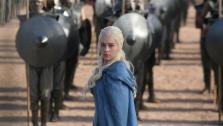 Emilia Clarke appears as Daenerys Targaryen in a scene from season 3 of the HBO series Game of Thrones. - Provided courtesy of HBO / Helen Sloane