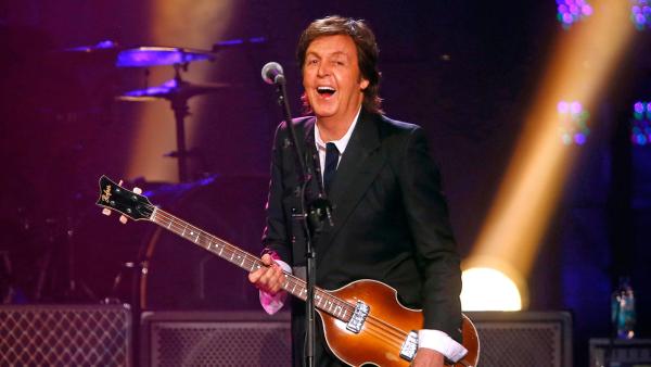 Paul McCartney performs during a concert at the Barclays Center, Saturday, June 8, 2013, in New York. - Provided courtesy of Jason DeCrow/Invision/AP Paul McCartney performs during a concert at the Barclays Center, Saturday, June 8, 2013, in New York. - Provided courtesy of Jason DeCrow/Invision/AP