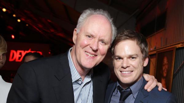 John Lithgow (Trinity Killer, season 4) and Michael C. Hall (Dexter, seasons 1-8) appear at Showtimes premiere of Dexter season 8 in Los Angeles on June, 15, 2013. - Provided courtesy of Eric Charbonneau / Invision for Showtime