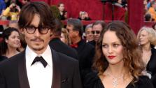 Johnny Depp, nominated for an Oscar for best actor in a leading role for his work in Sweeney Todd The Demon Barber of Fleet Street, arrives with Vanessa Paradis for the 80th Academy Awards Sunday, Feb. 24, 2008, in Los Angeles. - Provided courtesy of AP / AP Photo/Chris Pizzello
