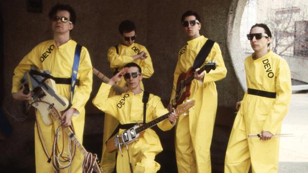 Devo members Mark Mothersbaugh, Bob Mothersbaugh, kneeling, Jerry Casale, Bob Casale and Alan Myers pose in a 1978 photo. - Provided courtesy of Devo Inc. / Janet Macoska Devo members Mark Mothersbaugh, Bob Mothersbaugh, kneeling, Jerry Casale, Bob Casale and Alan Myers pose in a 1978 photo. - Provided courtesy of Devo Inc. / Janet Macoska