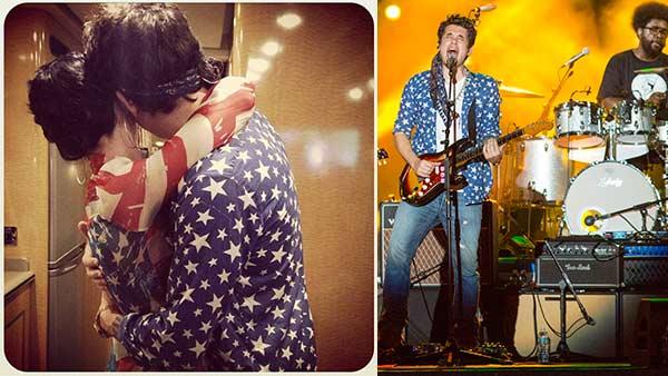 Katy Perry posted this Instagram photo of herself with someone who appears to be John Mayer, on the 4th of July, 2013. / John Mayer performs with The Roots at the Philly 4th of July Jam event on July 4, 2013 in Philadelphia. - Provided courtesy of instagram.com/p/bXk3iUP-db/ / twitter.com/katyperry / Mark Stehle / Invision / AP Katy Perry posted this Instagram photo of herself with someone who appears to be John Mayer, on the 4th of July, 2013. / John Mayer performs with The Roots at the Philly 4th of July Jam event on July 4, 2013 in Philadelphia. - Provided courtesy of instagram.com/p/bXk3iUP-db/ / twitter.com/katyperry / Mark Stehle / Invision / AP