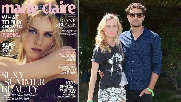 Diane Kruger appears on the cover of Marie Claire UKs August 2013 issue. / Diane Kruger and boyfriend Joshua Jackson (Fringe, Dawsons Creek) attend the HM Loves Music Coachella 2013 kick off event on April 13, 2013 in La Quinta, California. - Provided courtesy of Marie Claire UK / IPC Media / Michael Kovac / Getty Images for HM Diane Kruger appears on the cover of Marie Claire UKs August 2013 issue. / Diane Kruger and boyfriend Joshua Jackson (Fringe, Dawsons Creek) attend the HM Loves Music Coachella 2013 kick off event on April 13, 2013 in La Quinta, California. - Provided courtesy of Marie Claire UK / IPC Media / Michael Kovac / Getty Images for HM