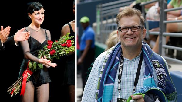 Ashlee Simpson-Wentz appears during the curtain call after her Broadway debut as Roxie Hart in Chicago in New York on Dec. 1, 2009. / Drew Carey, part-owner of the Seattle Sounders, walks on the sidelines before a match in Seattle on May 11, 2013. - Provided courtesy of AP / Marion Curtis, StarPix / Ted S. Warren Ashlee Simpson-Wentz appears during the curtain call after her Broadway debut as Roxie Hart in Chicago in New York on Dec. 1, 2009. / Drew Carey, part-owner of the Seattle Sounders, walks on the sidelines before a match in Seattle on May 11, 2013. - Provided courtesy of AP / Marion Curtis, StarPix / Ted S. Warren