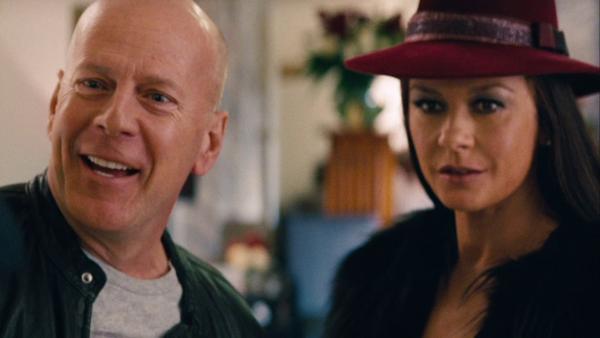 Bruce Willis and Catherine Zeta-Jones appear in a scene from the 2013 movie RED 2. The film also stars Helen Mirren, Anthony Hopkins, John Malkovich and Mary-Louise Parker.