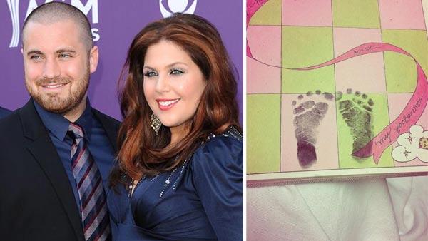 Hillary Scott and her husband Chris Tyrrell appear at the 48th Annual Academy Of Country Music Awards on April 7, 2013. / Scott Tweeted a photo of her daughters footprints on July 22, 2013. - Provided courtesy of ABC / Kyle Rover/startraksphoto.com / Twitter.com/HillaryScottLA Hillary Scott and her husband Chris Tyrrell appear at the 48th Annual Academy Of Country Music Awards on April 7, 2013. / Scott Tweeted a photo of her daughters footprints on July 22, 2013. - Provided courtesy of ABC / Kyle Rover/startraksphoto.com / Twitter.com/HillaryScottLA