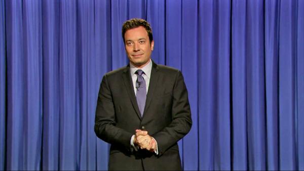 Jimmy Fallon appears during the opening monologue for Late Night with Jimmy Fallon on July 24, 2013. - Provided courtesy of NBC Jimmy Fallon appears during the opening monologue for Late Night with Jimmy Fallon on July 24, 2013. - Provided courtesy of NBC