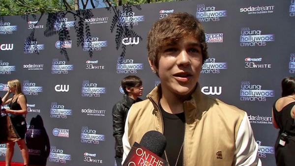 Austin Mahone talks to OTRC.com on the red carpet at the 2013 Young Hollywood Awards in Los Angeles on Aug. 1, 2013. He received the Breakout Artist Award. - Provided courtesy of OTRC Austin Mahone talks to OTRC.com on the red carpet at the 2013 Young Hollywood Awards in Los Angeles on Aug. 1, 2013. He received the Breakout Artist Award. - Provided courtesy of OTRC