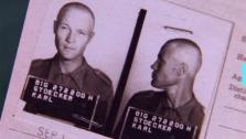 Chelsea Handlers grandfather, Karl Stoecker, is seen in a mug shot taken after he was imprisoned in a POW camp in Iowa in 1944. The comedienne was featured on an episode of the TLC show Who Do You Think You Are? on Aug. 6, 2013. - Provided courtesy of TLC