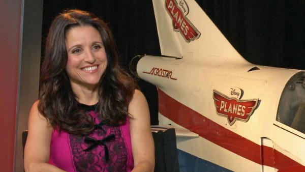 Actress Julia Louis-Dreyfus spoke to OTRC.com about her upcoming voice-over role as Rochelle in the Disney anitmated film Planes, in theaters Aug. 9, 2013.