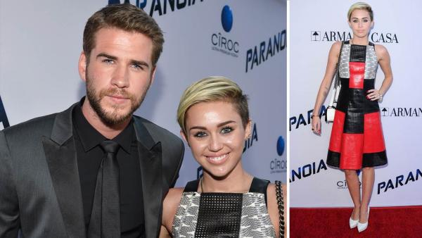 Miley Cyrus and Liam Hemsworth appear at the Los Angeles premiere of Paranoia on Aug. 8, 2013. - Provided courtesy of Frazer Harrison/Getty Images for Relativity Media / Sara De Boer/startraksphoto.com Miley Cyrus and Liam Hemsworth appear at the Los Angeles premiere of Paranoia on Aug. 8, 2013. - Provided courtesy of Frazer Harrison/Getty Images for Relativity Media / Sara De Boer/startraksphoto.com