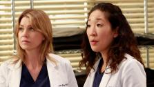 Sandra Oh and Ellen Pompeo appear in a scene from the Greys Anatomy episode Shes Killing Me, which aired on April 4, 2013. - Provided courtesy of ABC/Ron Tom