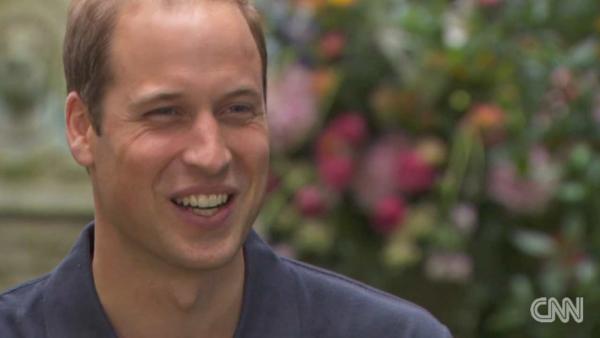Prince William spoke about fatherhood and life with new son George for the special Prince Williams Passion: New Father, New Hope airing Sept. 15 on CNN. - Provided courtesy of CNN Prince William spoke about fatherhood and life with new son George for the special Prince Williams Passion: New Father, New Hope airing Sept. 15 on CNN. - Provided courtesy of CNN