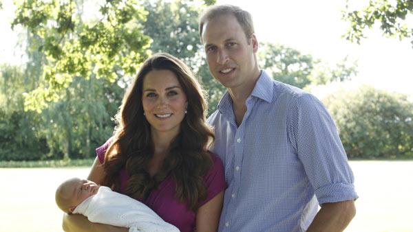 The Duke and Duchess of Cambridge and Prince George are pictured in the garden. - Provided courtesy of Kensington Palace The Duke and Duchess of Cambridge and Prince George are pictured in the garden. - Provided courtesy of Kensington Palace