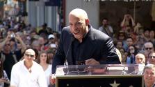 Vin Diesel speaks before receiving a star on the Hollywood Walk of Fame on Aug. 26, 2013. - Provided courtesy of OTRC