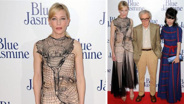 Cate Blanchett, Woody Allen and Sally Hawkins appear at the premiere of Blue Jasmine in Paris on Aug. 27, 2013. - Provided courtesy of Alban Wyters / Abaca / Startraksphoto.com Cate Blanchett, Woody Allen and Sally Hawkins appear at the premiere of Blue Jasmine in Paris on Aug. 27, 2013. - Provided courtesy of Alban Wyters / Abaca / Startraksphoto.com