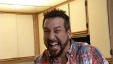 Joey Fatone talks to OTRC.com at an apartment in Los Angeles, where he is filming an episode of his Live Well TV show My Family Recipe Rocks, on Aug. 27, 2013. He discussed the possibility of another N Sync reunion following the 2013 MTV VMAs. - Provided courtesy of OTRC