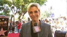 Jane Lynch appears at her star ceremony at the Hollywood Walk of Fame on Sept. 4, 2013. - Provided courtesy of OTRC