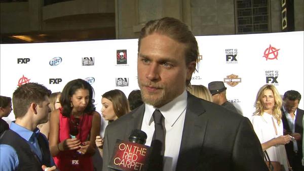 Charlie Hunnam appears in an interview with OTRC.com at the premiere of season 6 of Sons of Anarchy on Sept. 7, 2013. - Provided courtesy of OTRC Charlie Hunnam appears in an interview with OTRC.com at the premiere of season 6 of Sons of Anarchy on Sept. 7, 2013. - Provided courtesy of OTRC