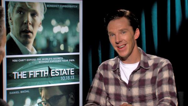 Benedict Cumberbatch talks to OTRC.com about The Fifth Estate film at the 2013 Toronto Film Festival on Sept. 7, 2013. - Provided courtesy of OTRC.com Benedict Cumberbatch talks to OTRC.com about The Fifth Estate film at the 2013 Toronto Film Festival on Sept. 7, 2013. - Provided courtesy of OTRC.com