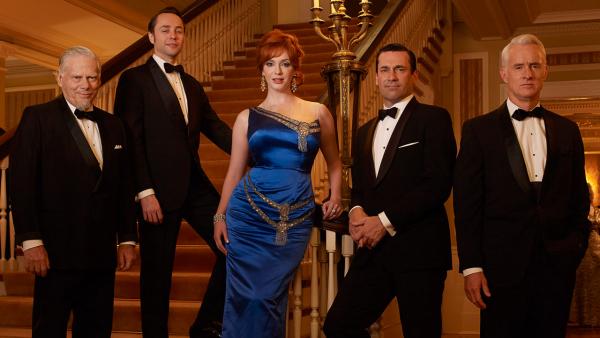 Robert Morse, Vincent Kartheiser, Christina Hendricks, Jon Hamm and John Slattery appear in an undated promotional photo for Mad Men season 6 in 2013. - Provided courtesy of Frank Ockenfels / AMC Robert Morse, Vincent Kartheiser, Christina Hendricks, Jon Hamm and John Slattery appear in an undated promotional photo for Mad Men season 6 in 2013. - Provided courtesy of Frank Ockenfels / AMC