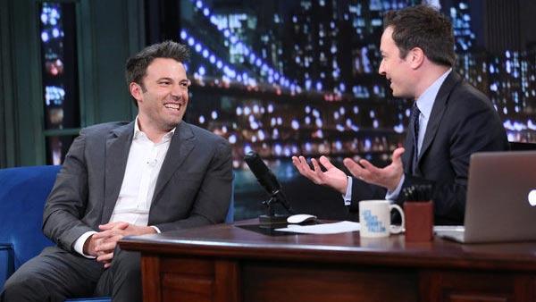 Ben Affleck appears on Late Night with Jimmy Fallon on Sept. 16, 2013. - Provided courtesy of Lloyd Bishop/NBC Ben Affleck appears on Late Night with Jimmy Fallon on Sept. 16, 2013. - Provided courtesy of Lloyd Bishop/NBC