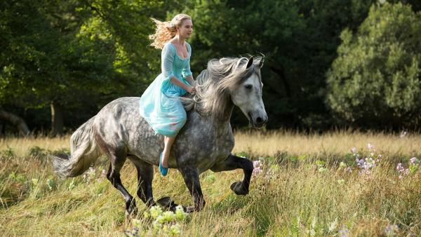 Lily James appears as Cinderella in a scene from Walt Disney Pictures 2015 live-action film Cinderella. - Provided courtesy of Walt Disney Pictures Lily James appears as Cinderella in a scene from Walt Disney Pictures 2015 live-action film Cinderella. - Provided courtesy of Walt Disney Pictures
