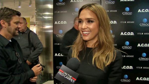 Jessica Alba appears at the premiere of A.C.O.D. on Sept. 26, 2013. - Provided courtesy of OTRC