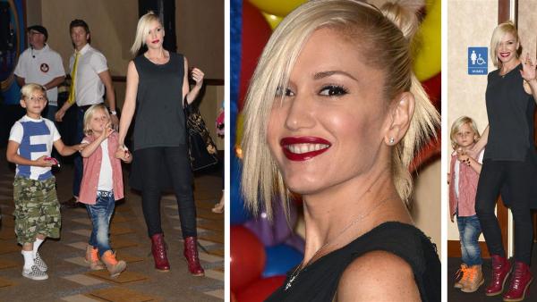 Gwen Stefani and sons Kingston and Zuma attend the premiere of the Disney Junior Live On Tour! Pirate and Princess Adventure event in Hollywood, California on Sept. 29, 2013. - Provided courtesy of OTRC