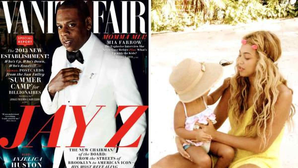 Jay-Z appears on the cover of the November 2013 issue of Vanity Fair. Beyonce appears with daughter Blue Ivy in an undated photo posted on her official Tumblr page. - Provided courtesy of Mario Testino / Vanity Fair / iam.beyonce.com/post/55332125093 Jay-Z appears on the cover of the November 2013 issue of Vanity Fair. Beyonce appears with daughter Blue Ivy in an undated photo posted on her official Tumblr page. - Provided courtesy of Mario Testino / Vanity Fair / iam.beyonce.com/post/55332125093