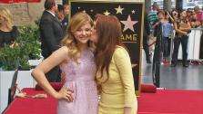 Chloe Grace Moretz and Julianne Moore appear at Moores star ceremony at the Hollywood Walk of Fame on Oct. 3, 2013. - Provided courtesy of OTRC
