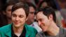 Jim Parsons, left, and Todd Spiewak, pose as they sit courtside at the NBA basketball game between the Portland Trail Blazers and Los Angeles Lakers on March 23, 2012, in Los Angeles.