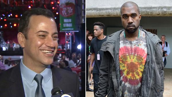 Kanye West appears at Paris Fashion Week on Sept. 29, 2013. / Jimmy Kimmel appears in an interview with OTRC.com at an event for The 12th Annual Galbani Cheese Italian Feast of San Gennaro Los Angeles event on Sept. 26, 2013. - Provided courtesy of Nicolas Briquet/Abaca/startraksphoto.com / OTRC Kanye West appears at Paris Fashion Week on Sept. 29, 2013. / Jimmy Kimmel appears in an interview with OTRC.com at an event for The 12th Annual Galbani Cheese Italian Feast of San Gennaro Los Angeles event on Sept. 26, 2013. - Provided courtesy of Nicolas Briquet/Abaca/startraksphoto.com / OTRC