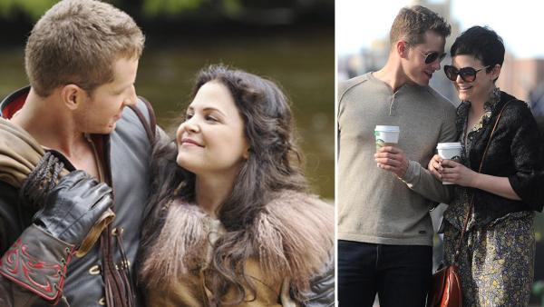 Ginnifer Goodwin and Josh Dallas appear in a scene from ABCs Once Upon A Time. / Once Upon A Time stars Ginnifer Goodwin and boyfriend Josh Dallas walk in the Soho area of New York City on May 12, 2012. - Provided courtesy of ABC / Ken Katz / Startraksphoto.com Ginnifer Goodwin and Josh Dallas appear in a scene from ABCs Once Upon A Time. / Once Upon A Time stars Ginnifer Goodwin and boyfriend Josh Dallas walk in the Soho area of New York City on May 12, 2012. - Provided courtesy of ABC / Ken Katz / Startraksphoto.com