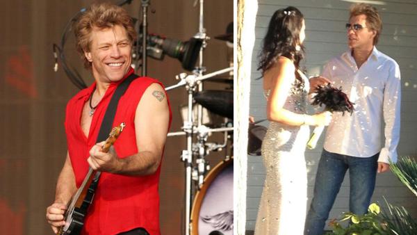 Jon Bon Jovi performs with Bon Jovi at the 2013 Barclaycard British Summer Time Concert in London on July 5, 2013. / Jon Bon Jovi appears with bride Branka Delic on her wedding day on Saturday, Oct. 12, 2013, as seen in her Twitter profile picture. - Provided courtesy of Richard Young / Rex / Startraksphoto.com / twitter.com/branksd Jon Bon Jovi performs with Bon Jovi at the 2013 Barclaycard British Summer Time Concert in London on July 5, 2013. / Jon Bon Jovi appears with bride Branka Delic on her wedding day on Saturday, Oct. 12, 2013, as seen in her Twitter profile picture. - Provided courtesy of Richard Young / Rex / Startraksphoto.com / twitter.com/branksd