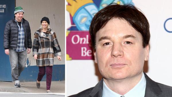 Mike Myers and his wife, Kelly Tisdale, walk on a street in New York on Nov. 2, 2012. / Mike Myers appears at the 12th annual gala and performance of the play Make Believe on Broadway in New York on Nov. 14, 2011. - Provided courtesy of Ken Katz / Sara Jaye Weiss / Startraksphoto.com Mike Myers and his wife, Kelly Tisdale, walk on a street in New York on Nov. 2, 2012. / Mike Myers appears at the 12th annual gala and performance of the play Make Believe on Broadway in New York on Nov. 14, 2011. - Provided courtesy of Ken Katz / Sara Jaye Weiss / Startraksphoto.com