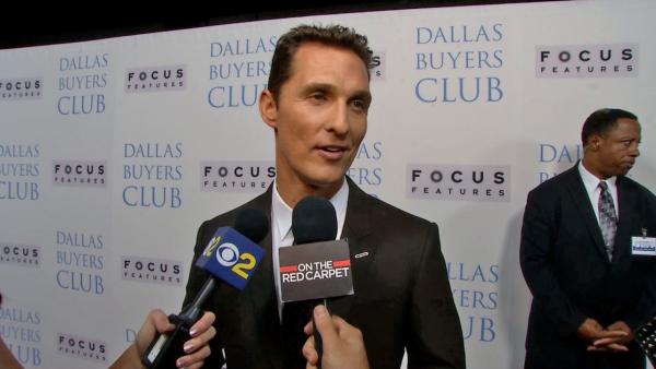 Matthew McConaughey attends the premiere of Dallas Buyers Club in Los Angeles on Oct. 17, 2013. - Provided courtesy of OTRC Matthew McConaughey attends the premiere of Dallas Buyers Club in Los Angeles on Oct. 17, 2013. - Provided courtesy of OTRC