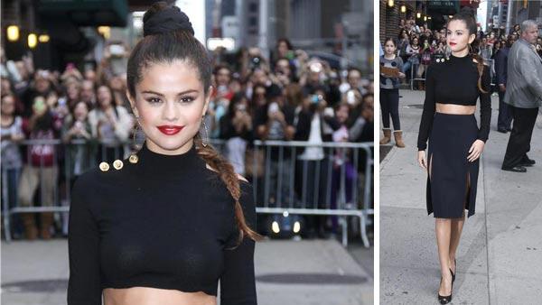Selena Gomez visits The Late Show with David Letterman on Oct. 17, 2013. - Provided courtesy of R WONG/startraksphoto.com Selena Gomez visits The Late Show with David Letterman on Oct. 17, 2013. - Provided courtesy of R WONG/startraksphoto.com
