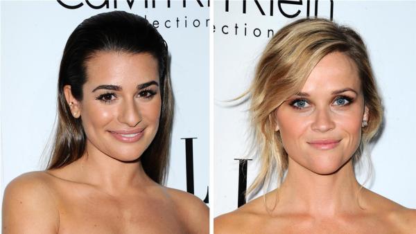 Lea Michele of Glee and Reese Witherspoon attend ELLEs 20th Annual Women In Hollywood gala in Beverly Hills, California on Oct. 21, 2013. - Provided courtesy of Sara De Boer / Startraksphoto.com