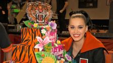 Katy Perry celebrated her 29th birthday on Good Morning America on Friday, Oct. 25 with a private concert for Lakewood High School in Lakewood, Colorado. - Provided courtesy of ABC/Paul Trantow