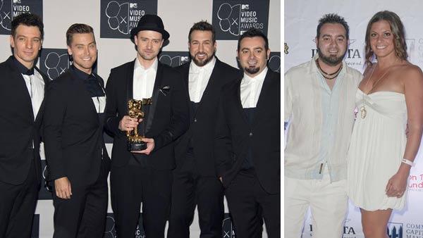 L-R: N Sync members JC Chasez, Lance Bass, Justin Timberlake, Joey Fatone and Chris Kirkpatrick appear at the 2013 MTV VMAs. Chris Kirkpatrick and Karly Skladany appear at the Hard Rock Hotel and Casino in Hollywood, Florida on Feb. 24, 2013. - Provided courtesy of Lionel Hahn / Paul Emmans / startraksphoto.com L-R: N Sync members JC Chasez, Lance Bass, Justin Timberlake, Joey Fatone and Chris Kirkpatrick appear at the 2013 MTV VMAs. Chris Kirkpatrick and Karly Skladany appear at the Hard Rock Hotel and Casino in Hollywood, Florida on Feb. 24, 2013. - Provided courtesy of Lionel Hahn / Paul Emmans / startraksphoto.com
