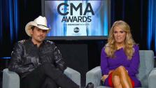 Brad Paisley and Carrie Underwood appear in an interview promoting the Country Music Awards on ABC on Nov. 4, 2013. - Provided courtesy of OTRC