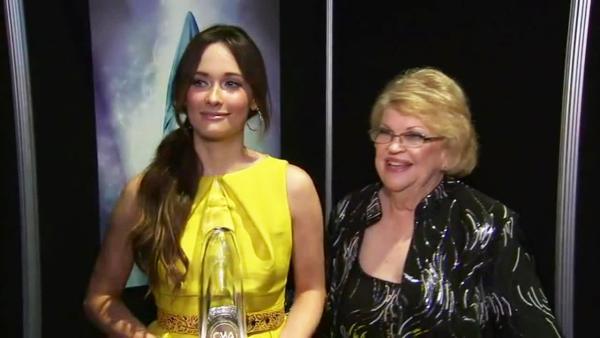 Kacey Musgraves appears in an interview with OTRC.com at the CMA Awards 2013 on Nov. 6, 2013.