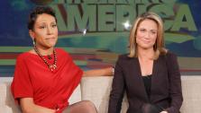 Robin Roberts and Amy Robach appear on Good Morning America on Nov. 11, 2013. - Provided courtesy of ABC / Lou Rocco