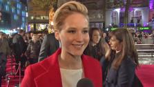 Jennifer Lawrence appears on the red carpet at the premiere of The Hunger Games: Catching Fire in London on Nov. 11, 2013. - Provided courtesy of Lionsgate