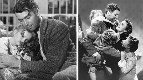 James Stewart and Karolyn Grimes appear in a scene from the 1946 movie Its A Wonderful Life. / James Stewart, Donna Reed, Carol Coombs, Karolyn Grimes and Jimmy Hawkins appear in the film. - Provided courtesy of Liberty Films / Paramount Pictures James Stewart and Karolyn Grimes appear in a scene from the 1946 movie Its A Wonderful Life. / James Stewart, Donna Reed, Carol Coombs, Karolyn Grimes and Jimmy Hawkins appear in the film. - Provided courtesy of Liberty Films / Paramount Pictures