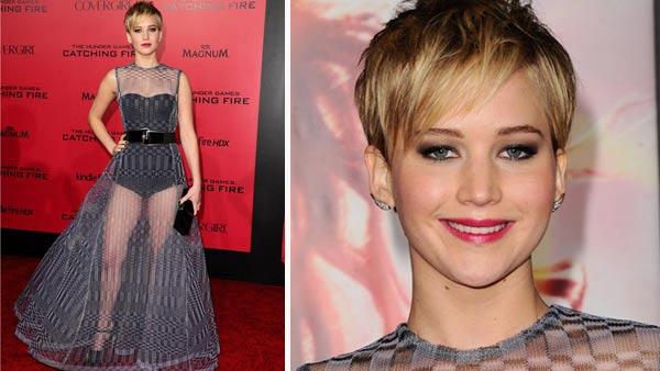 Jennifer Lawrence appears at the Los Angeles premiere of The Hunger Games: Catching Fire on Nov. 18, 2013. - Provided courtesy of Sara De Boer / startraksphoto.com
