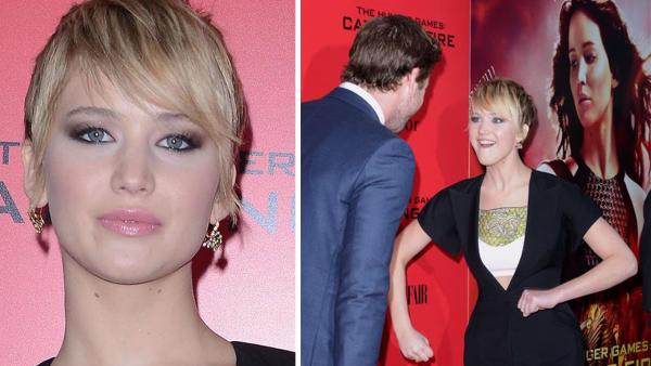 The Hunger Games: Catching Fire actress Jennifer Lawrence (Katniss Everdeen) attends the premiere of the movie in New York on Nov. 20, 2013. - Provided courtesy of Humberto Carreno / Startraksphoto.com The Hunger Games: Catching Fire actress Jennifer Lawrence (Katniss Everdeen) attends the premiere of the movie in New York on Nov. 20, 2013. - Provided courtesy of Humberto Carreno / Startraksphoto.com