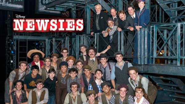 The cast of Disneys Newsies musical appears in a 2013 photo. - Provided courtesy of OTRC