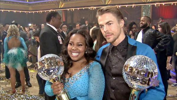 Amber Riley and Derek Hough talk to OTRC.com after the season 17 finale of Dancing With The Stars on Nov. 26, 2013. - Provided courtesy of OTRC